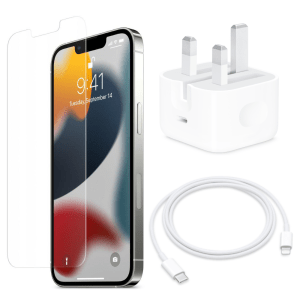 Silver Genuine Accessories Bundle - USB C - Lightning